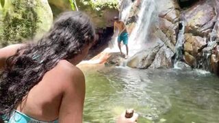 Unknown Latina girl gets fucked in the woods while she is lost HL - 2 image