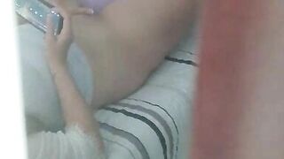 Stepson enters my room, catches me masturbating and fills me with milk - 2 image