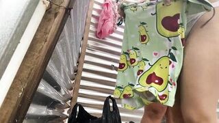 Witnessing intimate moments in the beach dressing room - 4 image