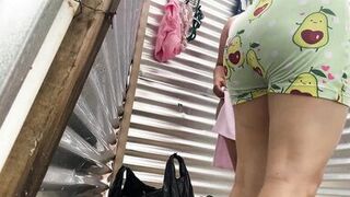 Witnessing intimate moments in the beach dressing room - 6 image