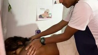 I fuck the masseuse and he ends up cumming in my tight pussy - 1 image