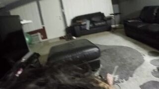 mature latina shows off her amazing big Double D boobs and gives blowjob - 13 image