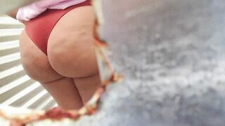 Caught and recorded in an outdoor dressing room