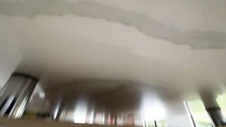 delicious maid MILF with huge saggy tits lets her boss play with her nibs - 2 image