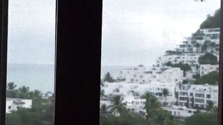 On the beach spying on beautiful stepmother while she rests, big hairy pussy - 4 image