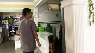 While I was waiting for my boyfriend, his friend arrived and we ended up fucking at his house - 2 image