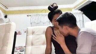 While I was waiting for my boyfriend, his friend arrived and we ended up fucking at his house - 7 image