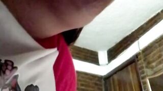 Tonight my boyfriend has put on a gift and shows me his delicious cock that I can't stop sucking as well as I do. Do you like it - 4 image