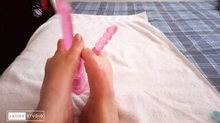 With My Masturbated Feet My Favorite Dildo, Enjoy a Foot Fetish - 1 image