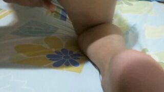 Stepson returns from the beach with a very hard cock and I help him run, I masturbate in front of him - 14 image