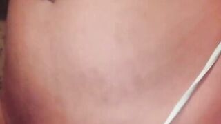 Schoolgirl fucks her pussy hard with a huge dildo - 5 image