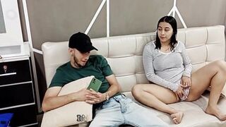 My girlfriend's horny stepsister seduces me to fuck her pussy - Porn in Spanish - 3 image