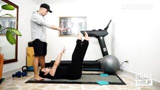 Chubby Slut Nana Bronw Fucked Deep By Yoga Instructor After Workout - LATINA MILF - 3 image