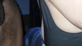 gagging and drooling on the dick - 3 image