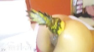 Pumping Her Gazoo With a Pineapple - 4 image