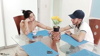 Latin Babe stepmom is stuffed by her stepson's large cock - Porn in Spanish - 3 image