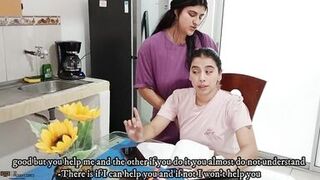 fuck my stepmother in swap for helping me with my homework - Porn in Spanish - 2 image