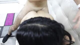 Banging my step sister's wench's bawdy cleft at home -CUM BELLY - Porn in Spanish - 10 image