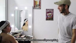 Lustful stepfather takes advantage of the fact that this chab is home alone to give his marvelous stepdaughter his cum - Porn in - 1 image