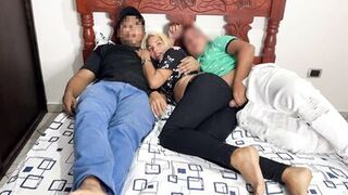 Watching Video with My Boyfriend and his Superlatively Good Ally who Lays Next to Me and Begins Touching my Wazoo next to my Distracted Boyfriend NTR Netori