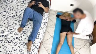 I like the Masseur to Massage my Booty and Slit in Front of my Cuckold Spouse NTR Netorare - 3 image