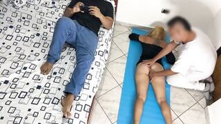 I like the Masseur to Massage my Booty and Slit in Front of my Cuckold Spouse NTR Netorare - 5 image