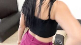 Gorgeous Wife Dancing Perreo Dembow her Spouse's stud When this guy is not at home - 6 image