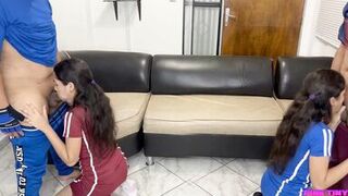 Rub your Cock on your Friend's Girlfriend's Ass Swinger Dance - 6 image