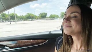 Sexy Latina MILF Gets Horny in Car Ride and Fucks in Back Seat - Havana Bleu - - 2 image