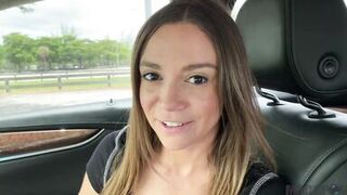 Sexy Latina MILF Gets Horny in Car Ride and Fucks in Back Seat - Havana Bleu - - 5 image
