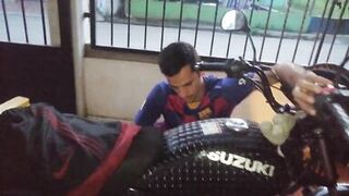 I FUCK WITH THE MOTORCYCLE MECHANIC BECAUSE I HAVE NO WAY TO PAY HIM FOR THE FIXED - 3 image