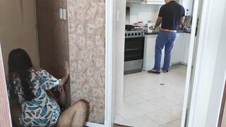 I Love My Husband's Friend's Cock Because It's Bigger - Friend Fucks Me While My Cuckold Husband Is Cooking NTR - 12 image