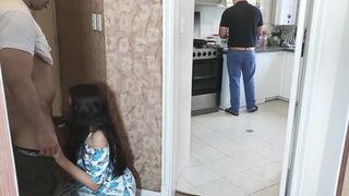I Love My Husband's Friend's Cock Because It's Bigger - Friend Fucks Me While My Cuckold Husband Is Cooking NTR - 4 image
