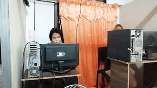 1 part While I'm washing my motorcycle my stepmom comes to flirt with me so I can fuck her - 1 image