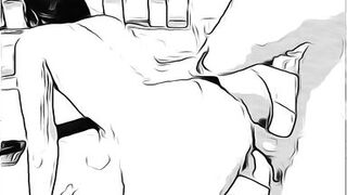 man having sex with married woman without her husband knowing in cartoon - 13 image