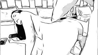 man having sex with married woman without her husband knowing in cartoon - 4 image