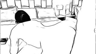 man having sex with married woman without her husband knowing in cartoon - 7 image