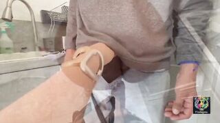 don't take it out, plumber uncovers the pipe and I take out the milk - 3 image