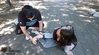 I help my neighbor to give her first aid and I end up fucking her at home - 1 image