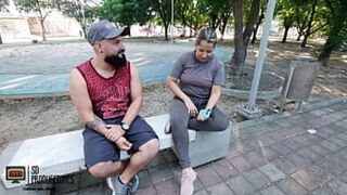 I meet a childhood friend in the park, I invite her to my house and I end up fucking her - 1 image