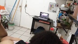 my wife cleaning the room in dress and thong - 6 image