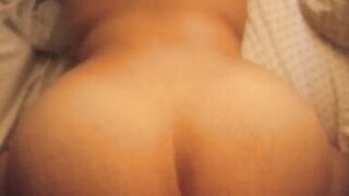 Chubby teen masturbates and then picked by her boyfriend doggy style