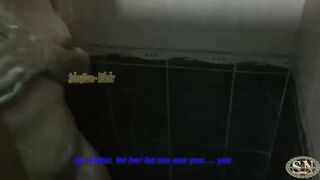 I catch my stepsister masturbating in the bathroom. I blackmail her to fuck her. Hard sex with my stepsister. - 8 image