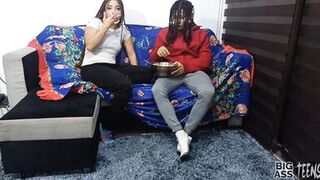 Sleepover with stepsister gets out of control, I cum on her pussy and put my cock in her big fluffy ass she makes me a big blowjob Hardcore Sex with my Stepsister Xvideos Big Ass - 3 image