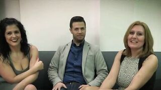 Two Chubby Milf Share inexperienced Cock - 2 image