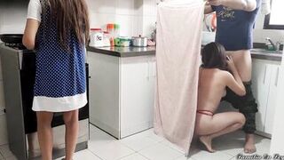 I discover my Husband Fucking my StepSister in the Kitchen - 4 image