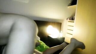 ESPOSA NINFOMANA , VUELVE EL DEL MERCADO POR TERCERA VEZ Y SE PASA EL DIA COJIENDO PARTE 2 - 12 image