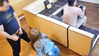 I take the opportunity to ride my boyfriend's horn with my stepbrother who fucks me from behind my cuckold boyfriend NTR - 3 image