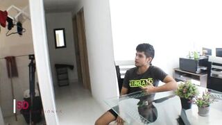 my stepsister by accident is dropped the bathroom towel and and I fuck it rich- porno in spanish - 2 image
