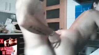 He fucks his stepmom in the kitchen and gives her from behind - 12 image